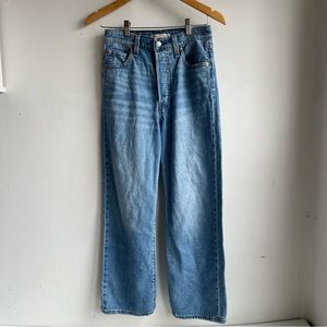 Levi’s ribcage straight ankle 26